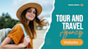 design professional tour, travel, agency, booking website