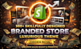 expertly set up a branded shopify store with premium theme shrine pro