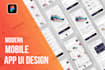 create mobile app UI design using figma