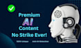 create bulk ai content using chatgpt and edit to remove ai