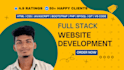 develop full stack website with responsive frontend and backend