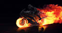 make fire motorcycle logo reveal intro