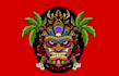 mascot inspired race car logo
