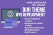 develop website or landing page with divi wordpress builder