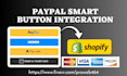 add paypal credit debit card smart buttons on shopify