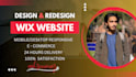 wix website redesign, design wix website and build wix website