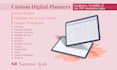 design etsy digital planner, digital product, hyperlinked planner, goodnotes
