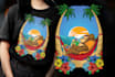 create custom illustration artwork design for tshirt