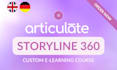 create custom articulate storyline elearning courses in german
