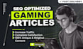 write seo optimized gaming articles