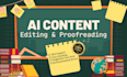 do professional ai content editing and proofread
