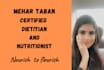 be your dietitian and design personalized diet plans