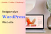create wordpress website design and development