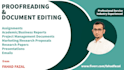 proofread and copyedit your english writings, assignments and reports