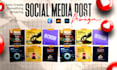 make eye catching social media posts design