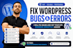 fix wordpress website bugs and errors