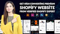 do shopify website development,  optimize shopify store speed and SEO as expert