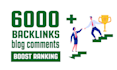 create 6000 high quality backlinks using white hat techniques SEO ranking
