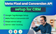 install meta pixel, conversion API for CRM, gohighlevel, zoho, hubspot via GTM