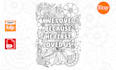 design floral pattern bible verse quotes coloring book pages for amazon KDP