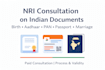 consult on birth, aadhaar, pan, passport, marriage for nri