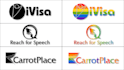 convert your logo into feminine pride rainbow theme