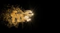 create logo animation with particles