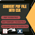 convert pdf file into esx file