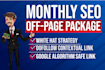 build manual white hat SEO dofollow backlinks package