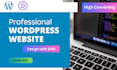 design wordpress website with premium theme and elementor pro