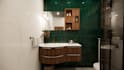 do bathroom interior designing and material palette