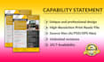 do creative capability statement and business flyer design