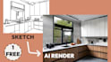 create an ai concept render from a simple sketch or image