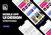 do mobile app ui ux design and wireframes
