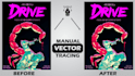 vectorize your logo or image with manual vector tracing