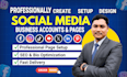 create, set up, and optimize your social media business accounts and pages