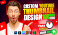 youtube thumbnail and party flyer design 24h quick delivery