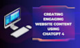 create an engaging website content with chat gpt4