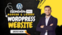 create a simple and modern wordpress website