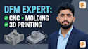 do product design for injection molding, cnc machining and 3d printing