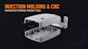 do 3d cad modeling and dfm for injection molding, cnc and 3d printing
