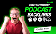 build 90 da high authority podcast backlinks from amazon, google music, spotify