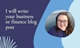 write your business or finance blog post