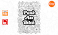Design floral pattern swear word quotes coloring book pages for amazon