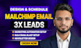 design mailchimp email templates and marketing automation