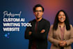 create ai content writer tool website like jasper and rytr with chat gpt, gemini