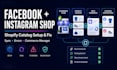 set up or fix facebook instagram shop and shopify catalog
