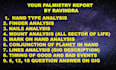 create palm reading report and answer using astrology
