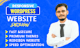 create a professional and responsive wordpress website