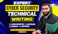 do technical writing on cyber security issues and articles